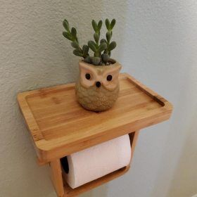 Bamboo Double Toilet Paper Roll Holder - Eco-Friendly and Sustainable  Bamboo Toilet Paper Holders - Arrow and Stem